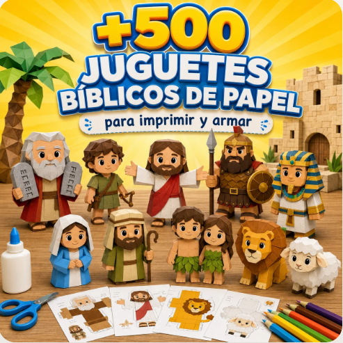 Colección de juguetes de papel para imprimir y armar